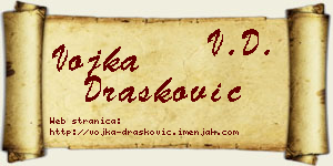 Vojka Drašković vizit kartica
